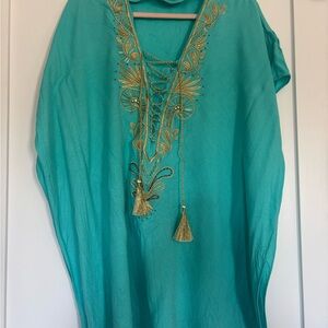 Lilly Pulitzer Teal swimsuit cover